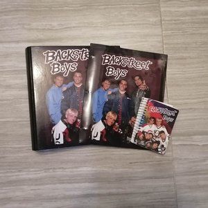 Backstreet Boys Official merchandise lot - Note book , Binder & Folder 1997